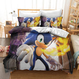 Sonic the Hedgehog Cosplay Bedding Duvet Cover Halloween Sheets Bed Set