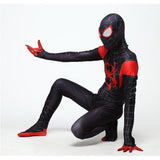 Spider-Man In de Spider-Vers Miles Morales Cosplay Kostuum Zentai Spiderman Patroon Bodysuit Pak jumpsuits - bfjcosplayer