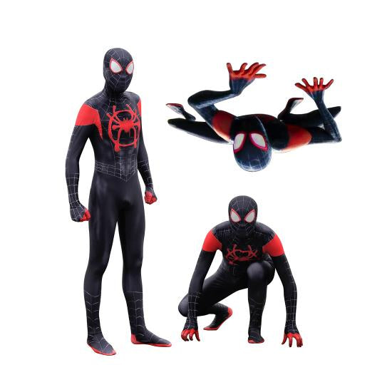 Spider-Man In de Spider-Vers Miles Morales Cosplay Kostuum Zentai Spiderman Patroon Bodysuit Pak jumpsuits - bfjcosplayer