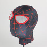 Spider Man Miles Morales Cosplay Knitted Fabric Helmet Halloween Prop