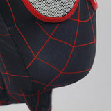 Spider Man Miles Morales Cosplay Knitted Fabric Helmet Halloween Prop