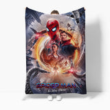 SpiderMan No Way Home Cosplay Flannel Blanket Room Throw