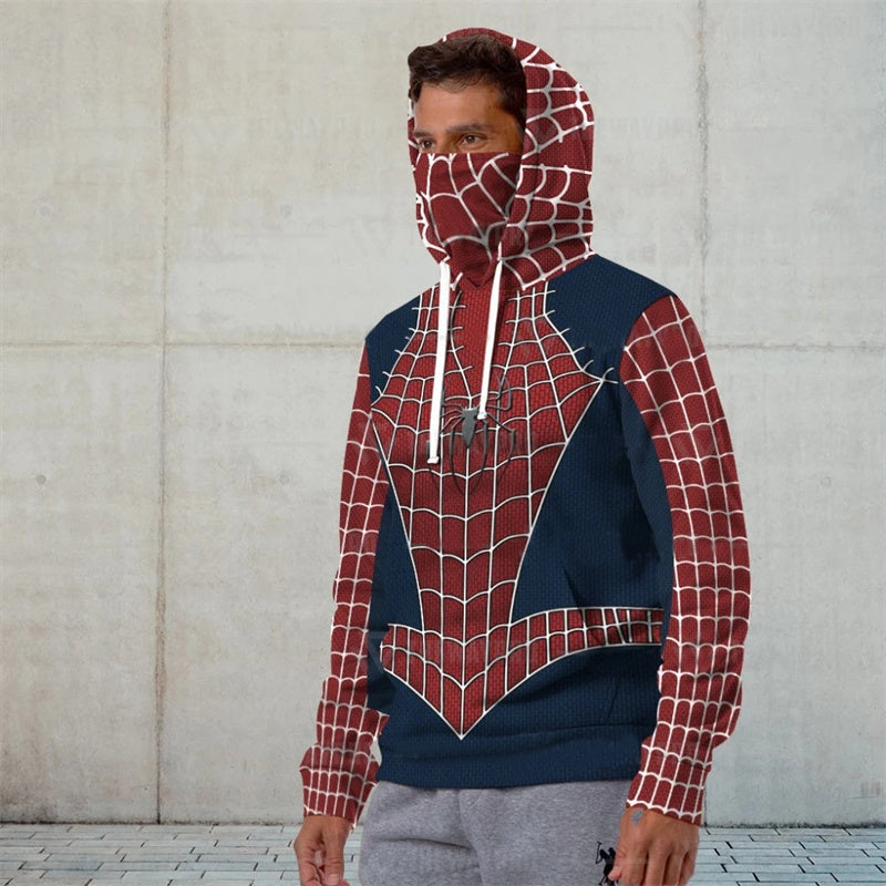 Spider Man Peter Parker Hoodie Cosplay Sweater Halloween Costume