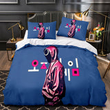 Squid Game Cosplay Bedding Sets Duvet Cover Halloween Comforter Sets