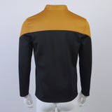 Star Trek Admiral Jean-Luc Picard Yellow Uniform Male Cosplay Costume