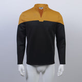 Star Trek Admiral Jean-Luc Picard Yellow Uniform Male Cosplay Costume