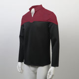 Star Trek Admiral Jean-Luc Picard Red Uniform Male Cosplay Costume