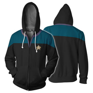 Star Trek Admiral Picard Cosplay Hoodie Halloween Costume