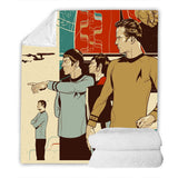 Star Trek Cosplay Flannel Blanket Room Decoration Throw
