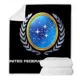 Star Trek Cosplay Flannel Blanket Room Decoration Throw