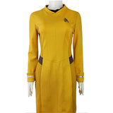 Star Trek Dress Star Trek Beyond Cosplay Costume Star Trek Yellow Uniform Adult Women Halloween Badge