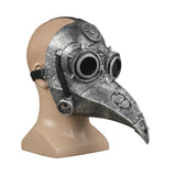 Steampunk Plague Doctor Bronze Vintage Style Short Mouth Cosplay Helmet Halloween Props