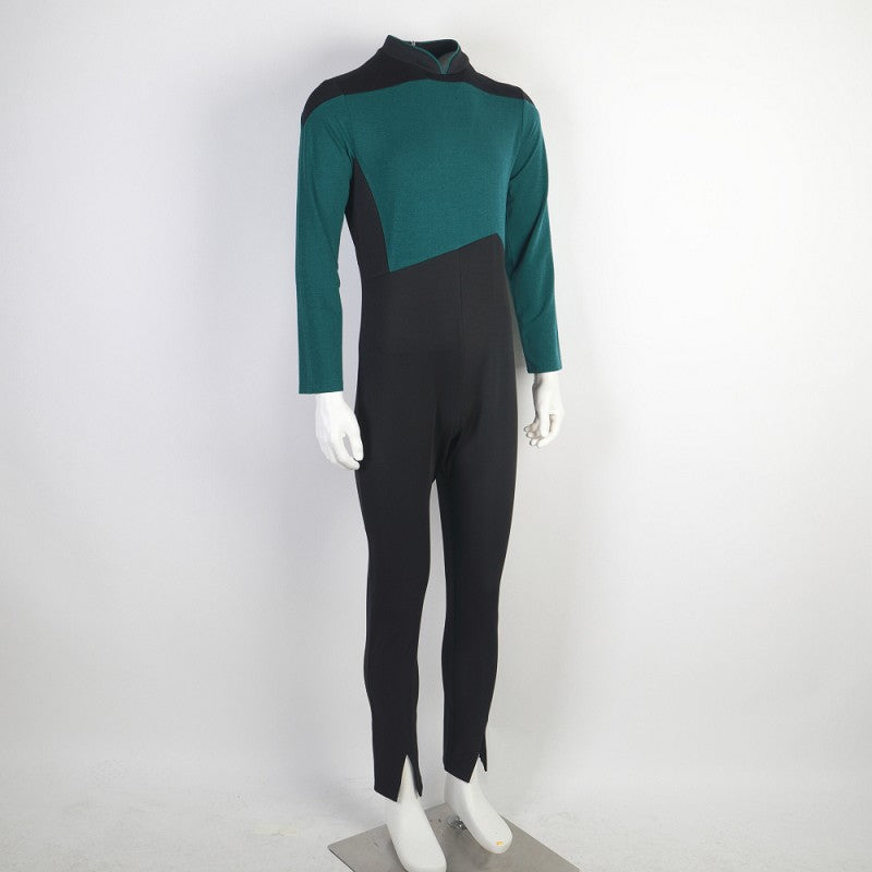 Star Trek The Next Generation Picard Blue Jumpsuit Cosplay Costume