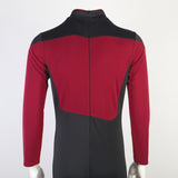 Star Trek The Next Generation Picard Red Jumpsuit Cosplay Costume