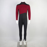 Star Trek The Next Generation Picard Red Jumpsuit Cosplay Costume