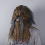 Star Wars Chewbacca Mouth Move Cosplay Latex Helmet Halloween Props
