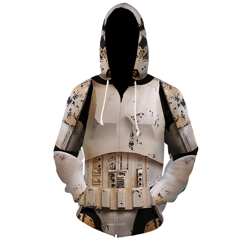 Star Wars Imperial Stormtrooper Cosplay Hoodie Halloween Costume