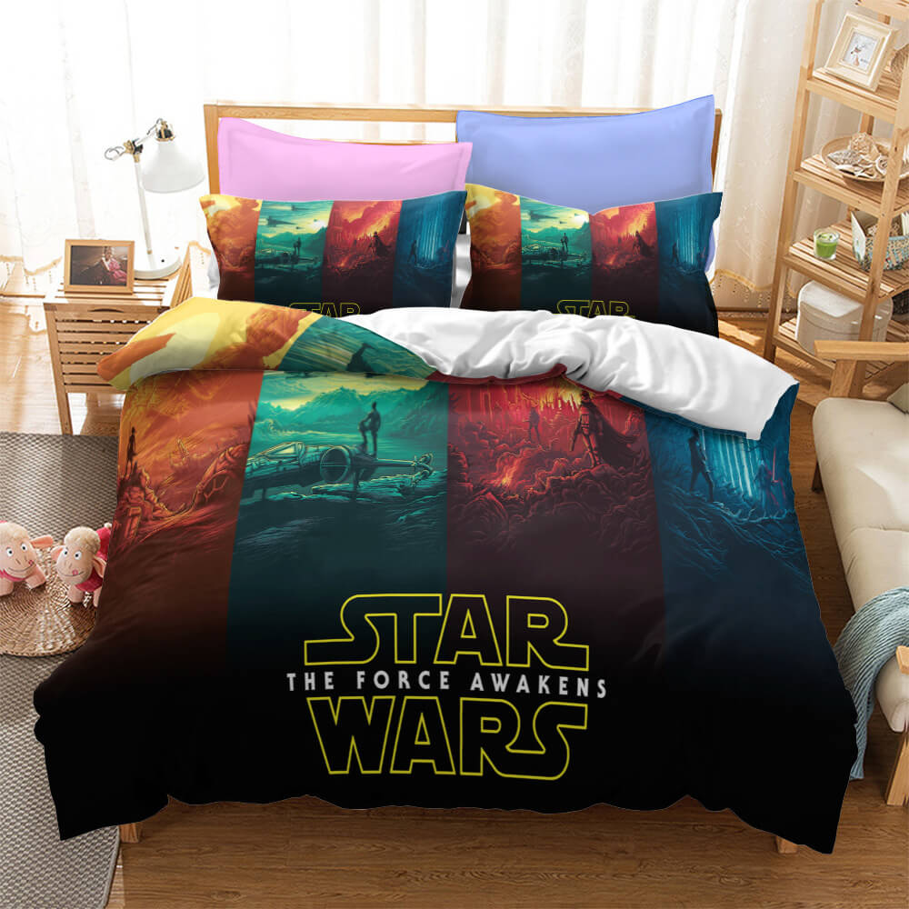 Star Wars Skywalker Cosplay Bedding Set Duvet Cover Halloween Bed Sheets