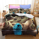 Star Wars The Mandalorian Baby Yoda Cosplay Duvet Cover Set Halloween Quilt Cover