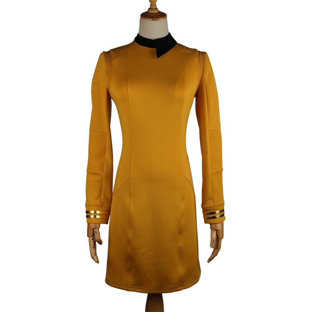 Star Trek Discovery Season 2 Starfleet Commander Female Gold Dresses Badge Set - bfjcosplayer