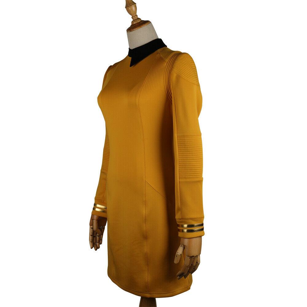 Star Trek Discovery Season 2 Starfleet Commander Female Gold Dresses Badge Set - bfjcosplayer