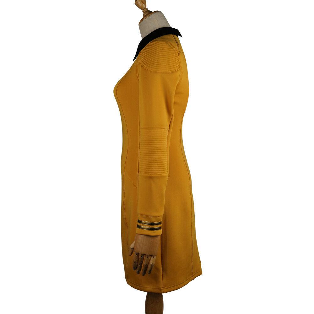 Star Trek Discovery Season 2 Starfleet Commander Female Gold Dresses Badge Set - bfjcosplayer
