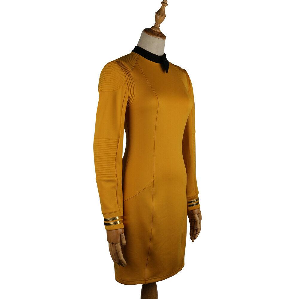 Star Trek Discovery Season 2 Starfleet Commander Female Gold Dresses Badge Set - bfjcosplayer