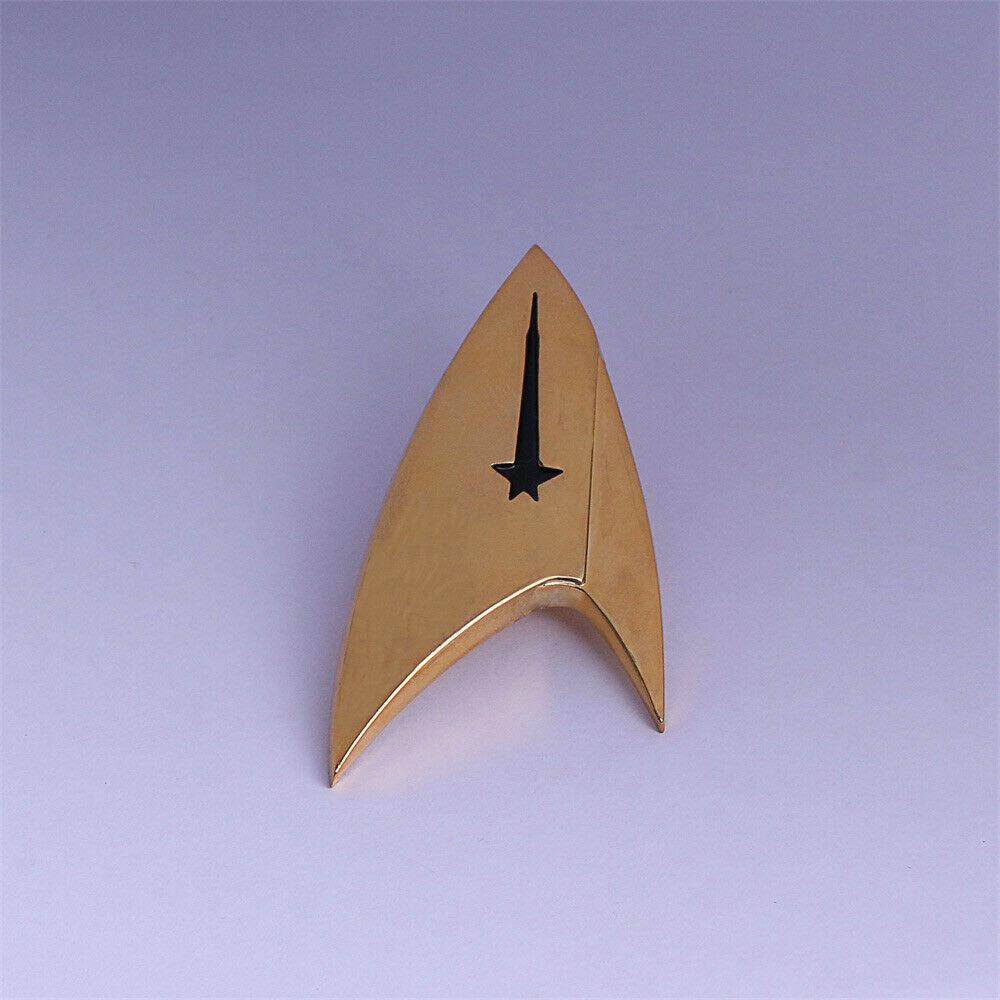 Star Trek Discovery Season 2 Starfleet Commander Female Gold Dresses Badge Set - bfjcosplayer