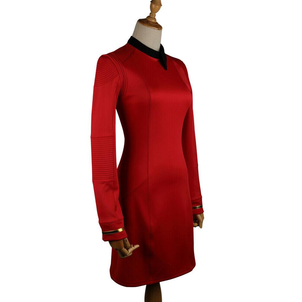 Star Trek Discovery Season 2 Starfleet Commander Female Red Dresses Pin Set - bfjcosplayer