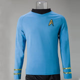 Cosplay Star Trek TOS The Original Series Kirk Shirt Uniform Costume Halloween Blue Costume