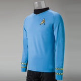 Cosplay Star Trek TOS The Original Series Kirk Shirt Uniform Costume Halloween Blue Costume - bfjcosplayer