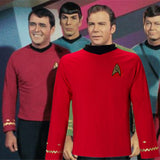 Cosplay Star Trek TOS The Original Series Kirk Shirt Uniform Costume Halloween Red Costume - bfjcosplayer