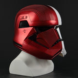 Movie Star Wars 9 The Rise of Skywalker Sith Trooper Red/White PVC Helmet Cosplay Halloween Mask - bfjcosplayer