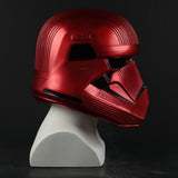 Movie Star Wars 9 The Rise of Skywalker Sith Trooper Red/White PVC Helmet Cosplay Halloween Mask - bfjcosplayer