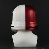 Movie Star Wars 9 The Rise of Skywalker Sith Trooper Red/White PVC Helmet Cosplay Halloween Mask - bfjcosplayer