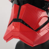 New Star Wars 9 The Rise of Skywalker Sith Trooper Red mask Cosplay Halloween latex  Helmets Prop - bfjcosplayer