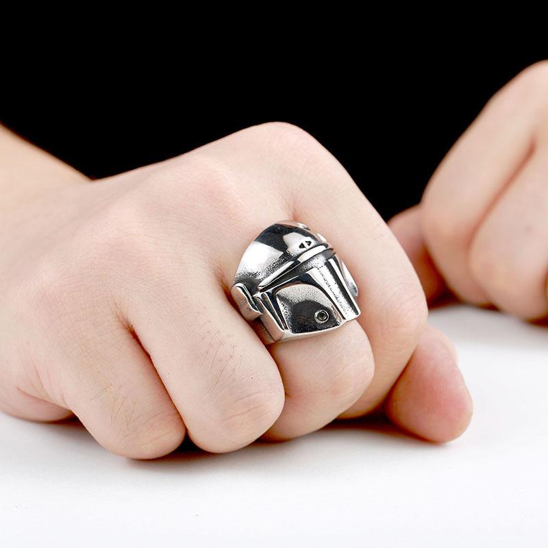 Star Wars Ring The Mandalorian cosplay men's personality fashion ring cosplay props - bfjcosplayer