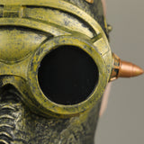 Steampunk Plague Doctor Bronze Long Mouth Cosplay Helmet Halloween Props