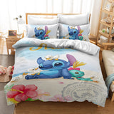 Stitch Cosplay Bedding Duvet Cover Halloween Sheets Bed Set