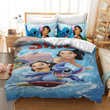 Stitch Cosplay Bedding Duvet Cover Halloween Sheets Bed Set