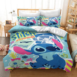 Stitch Cosplay Bedding Duvet Cover Halloween Sheets Bed Set