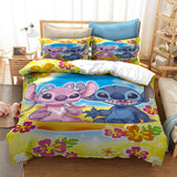 Stitch Cosplay Bedding Duvet Cover Halloween Sheets Bed Set