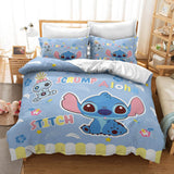 Stitch Cosplay Bedding Duvet Cover Halloween Sheets Bed Set