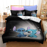 Stitch Cosplay Bedding Duvet Cover Halloween Sheets Bed Set