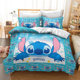 Stitch Cosplay Bedding Duvet Cover Halloween Sheets Bed Set