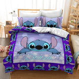 Stitch Cosplay Bedding Duvet Cover Halloween Sheets Bed Set