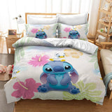 Cartoon Stitch Cosplay Bedding Duvet Cover Halloween Sheets Bed Set