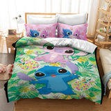 Stitch Cosplay Bedding Duvet Cover Halloween Sheets Bed Set