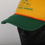 2019 Strange Things Dustin Hat Retro Mesh Trucker Cap Yellow Green 85 Know Where Adjustable Cap Gifts Halloween - bfjcosplayer