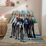 Stray Kids Cosplay Flannel Blanket Room Decoration Throw